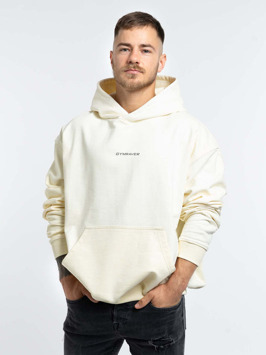 GYMRAVER Oversized Hoodie | vanilla ice-cream