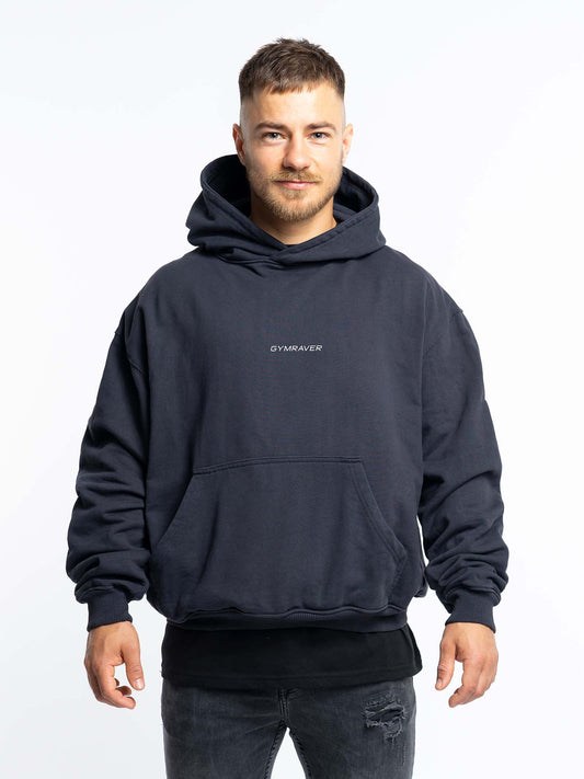 GYMRAVER Oversized Hoodie | dark anthrazit