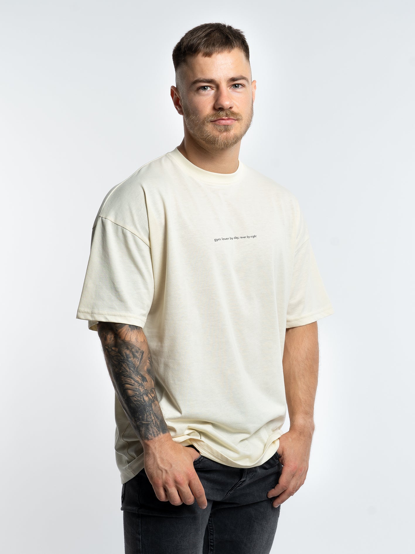 STMNT Oversized T-shirt | vanilla ice-cream