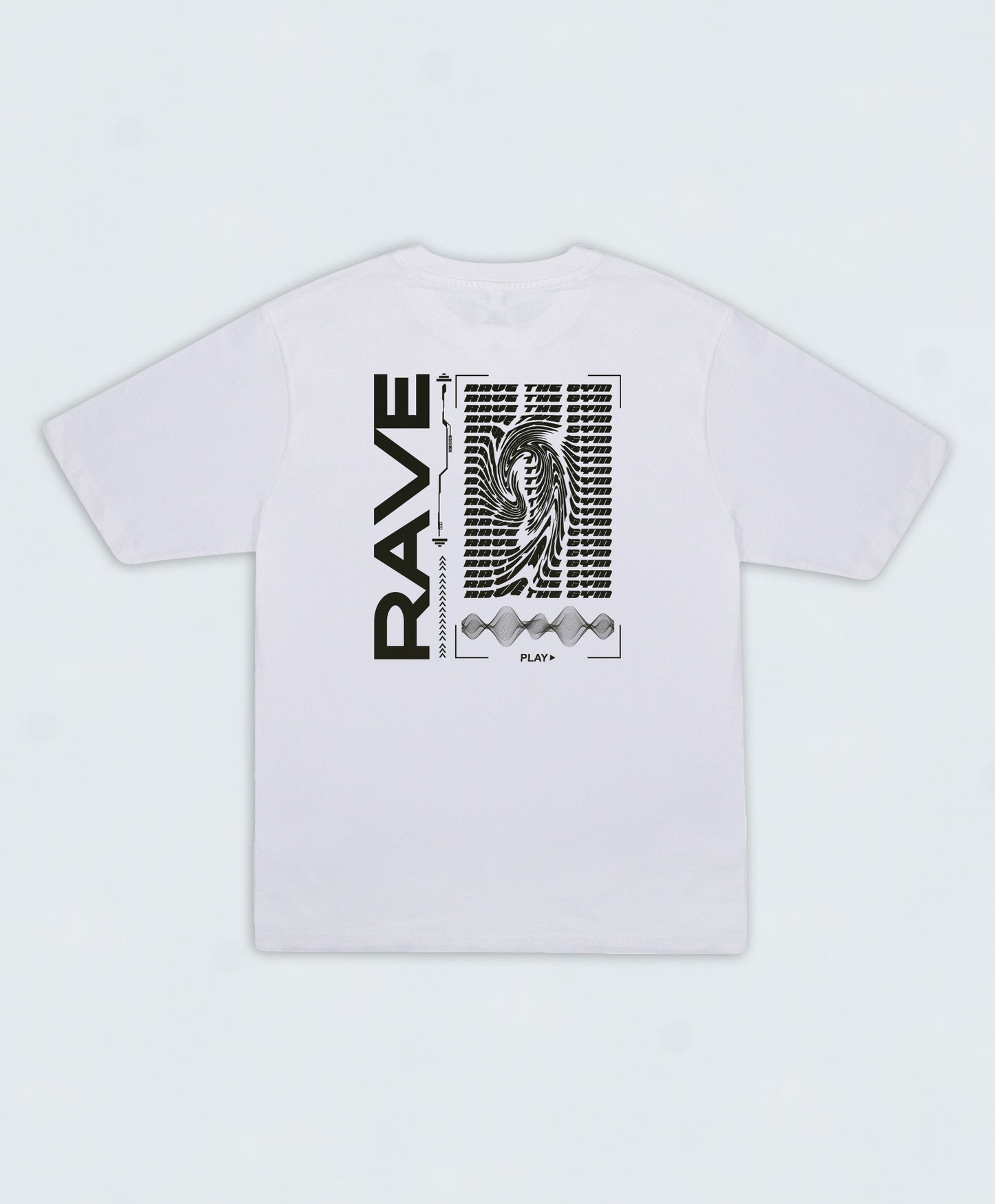 RAVE Oversized T-Shirt 4.0  ▽ unisex △ | white