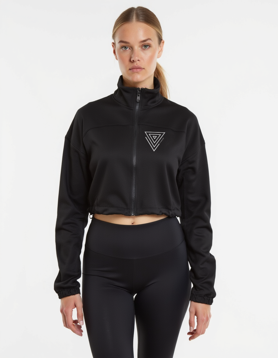 FADED GRAVITY SWEAT JACKET | frosted black