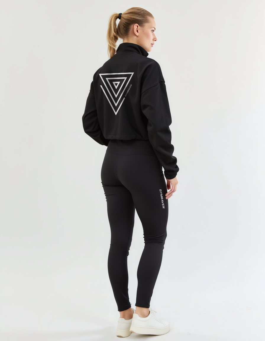 FADED GRAVITY SWEAT JACKET | frosted black