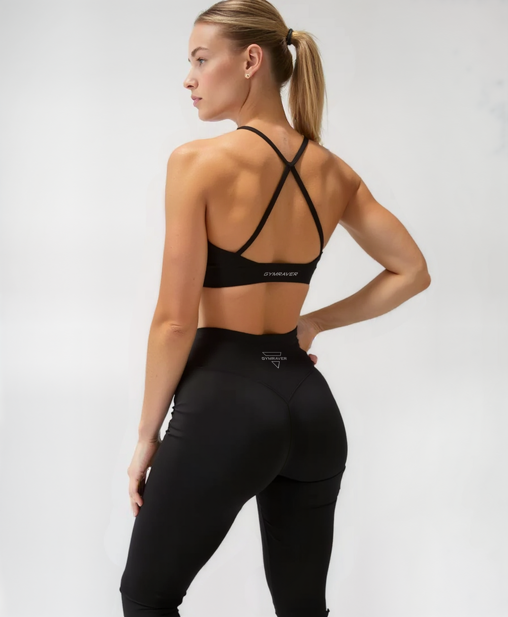 HEART SHIELD BRA | frosted black