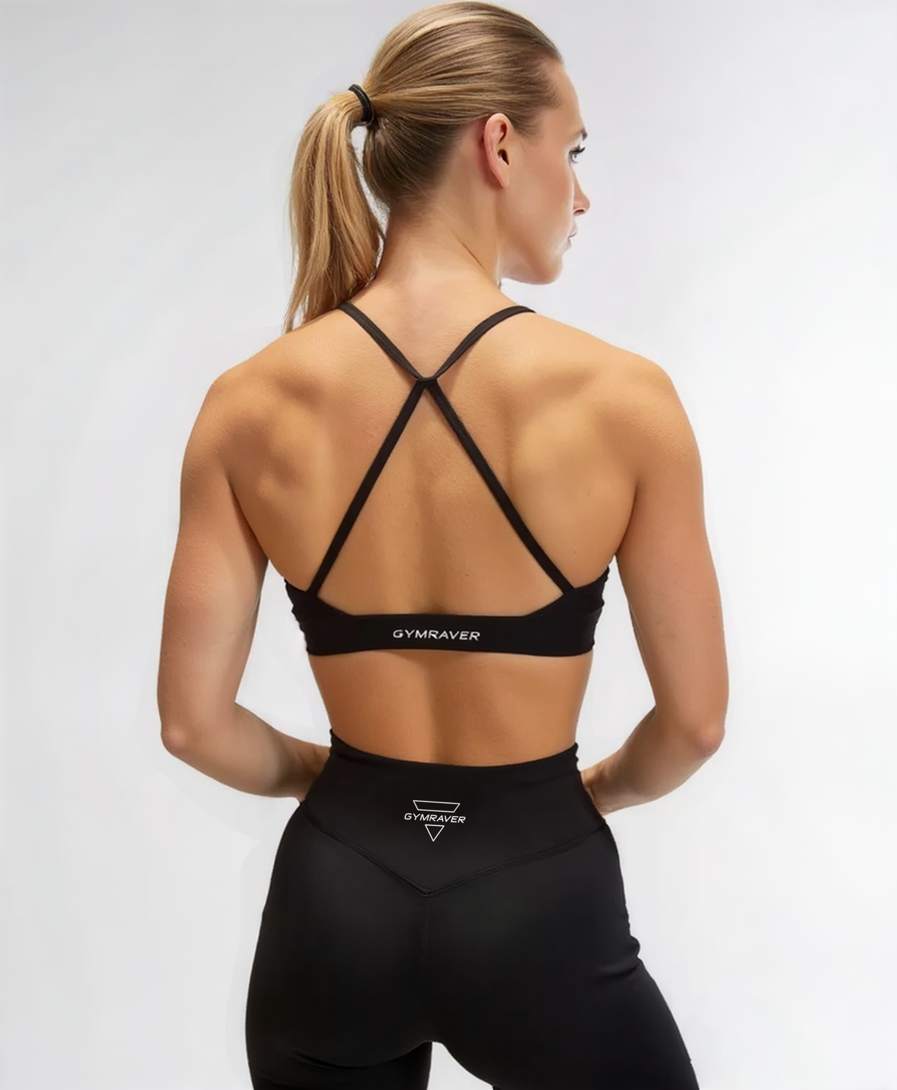 HEART SHIELD BRA | frosted black