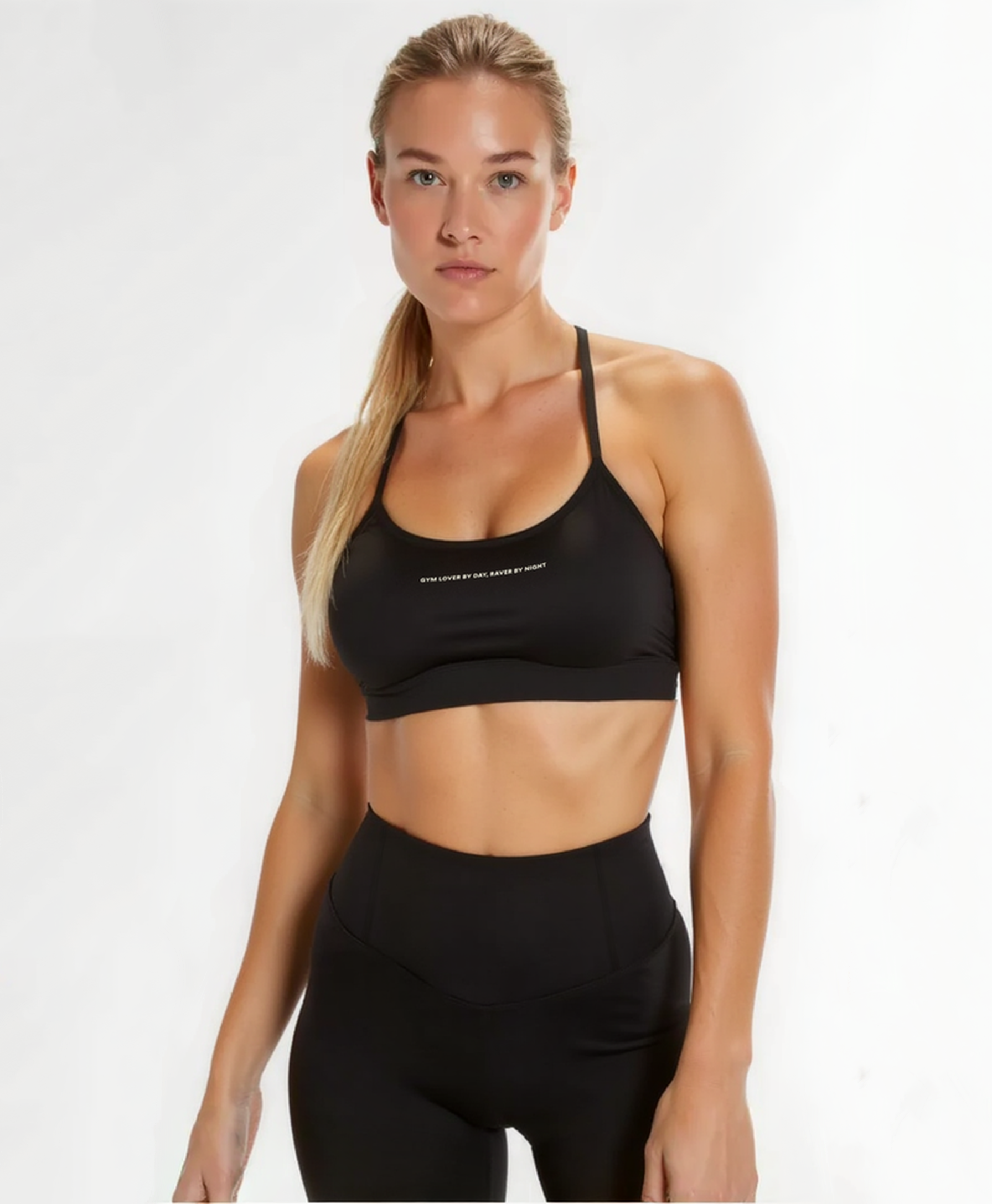 HEART SHIELD BRA | frosted black