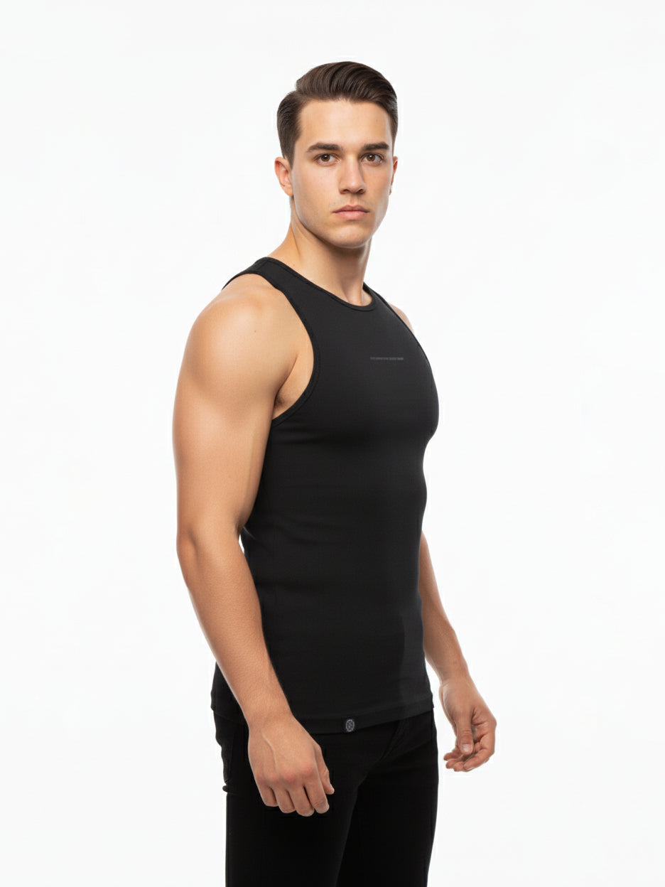 DARK CODE TANKTOP | frosted black