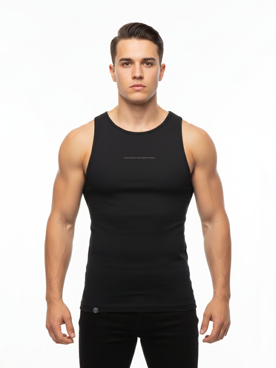 DARK CODE TANKTOP | frosted black