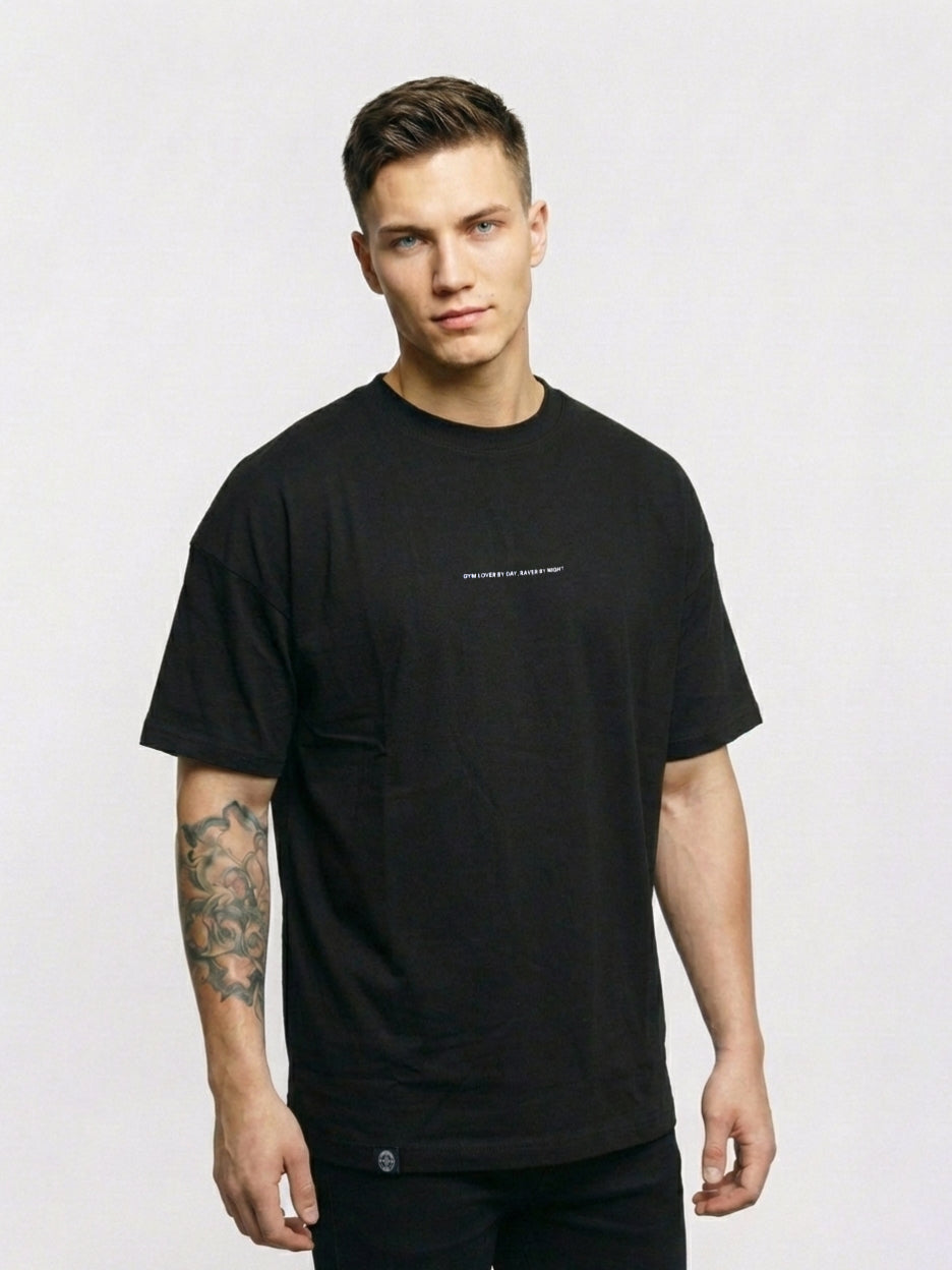 OVERSIZED T-SHIRT X.X [STMNT Edition] ▽ unisex △ | frosted black