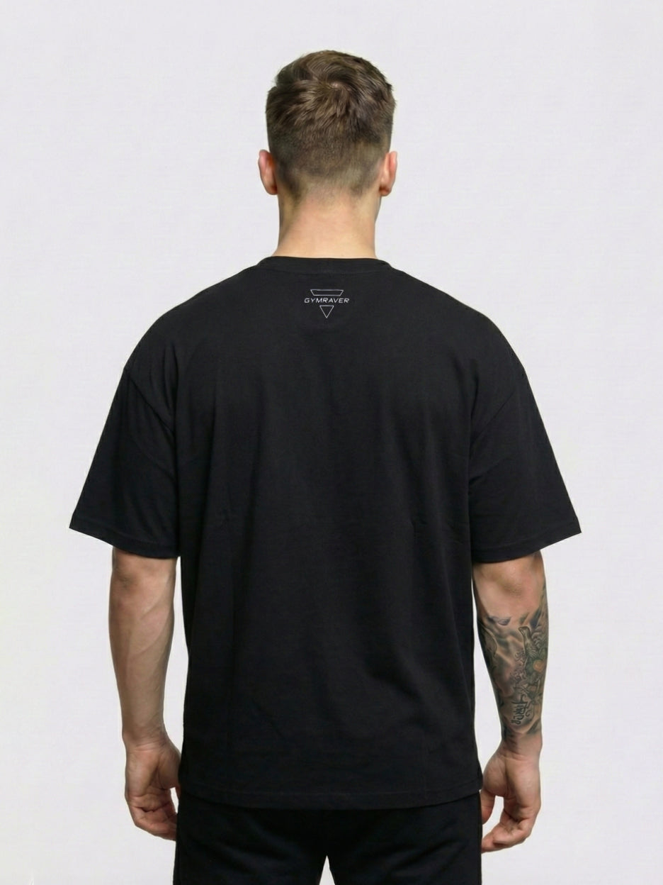 OVERSIZED T-SHIRT X.X [STMNT Edition] ▽ unisex △ | frosted black