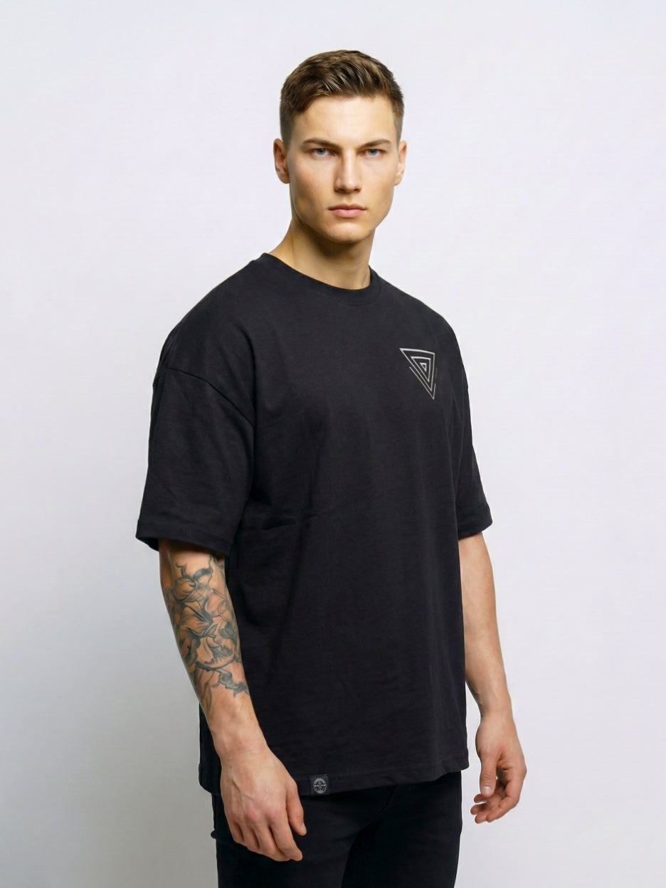 OVERSIZED T-SHIRT X.X [TRYNITY Edition] ▽ unisex △ | frosted black