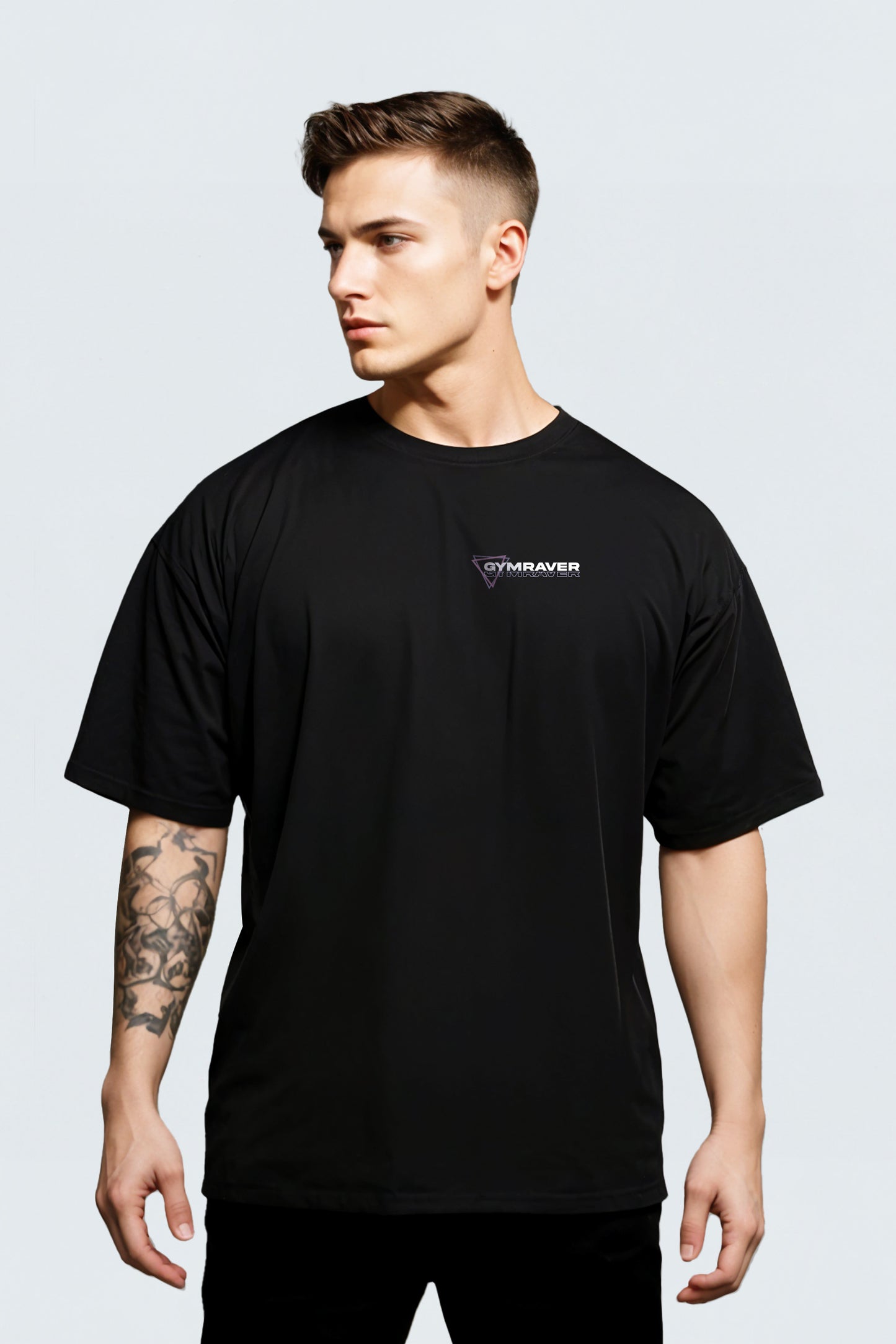 Organic Oversized T-Shirt 5.0 TRYNITY 2024  ▽ unisex △ | black