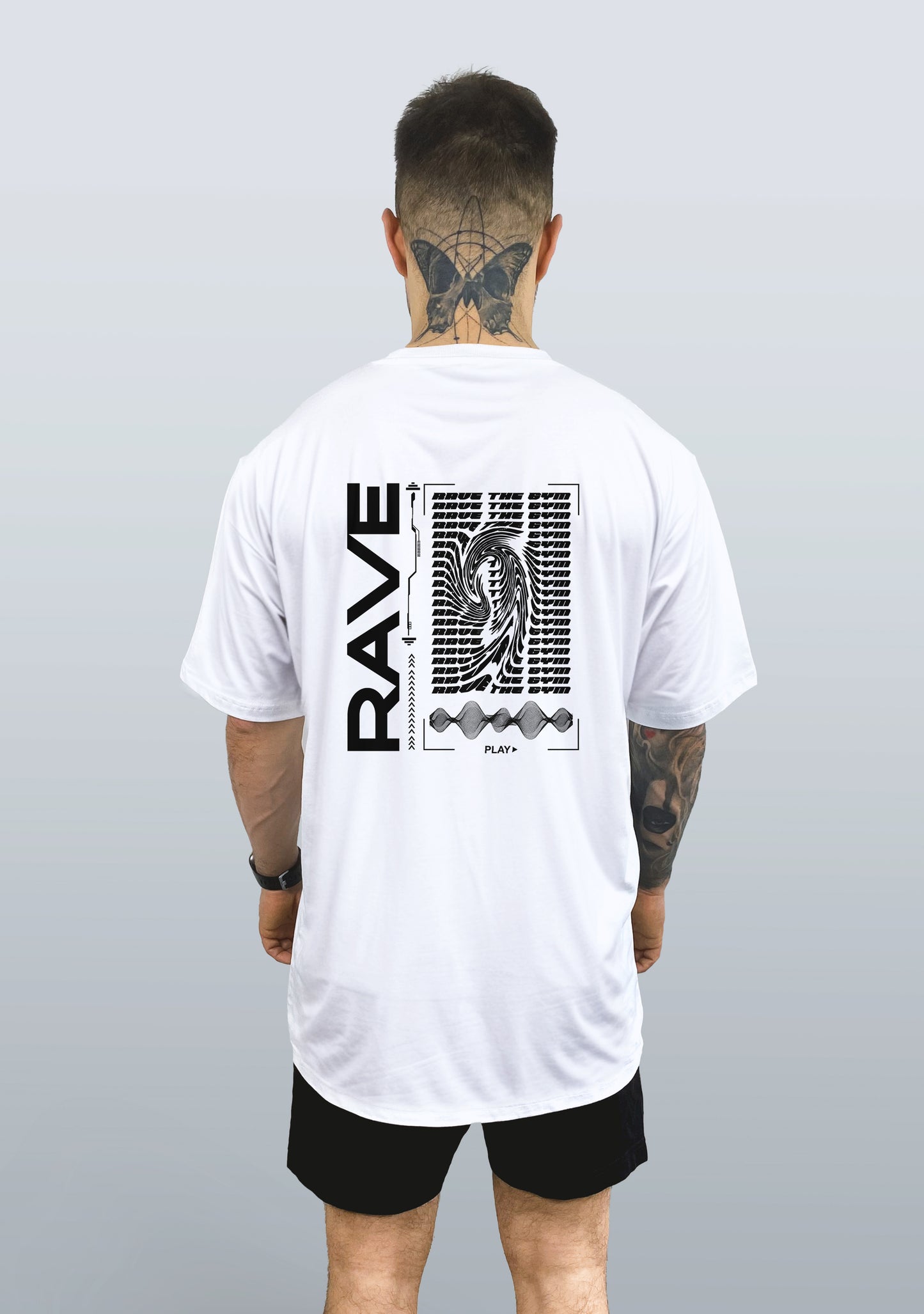 RAVE Oversized T-Shirt 4.0  ▽ unisex △ | white