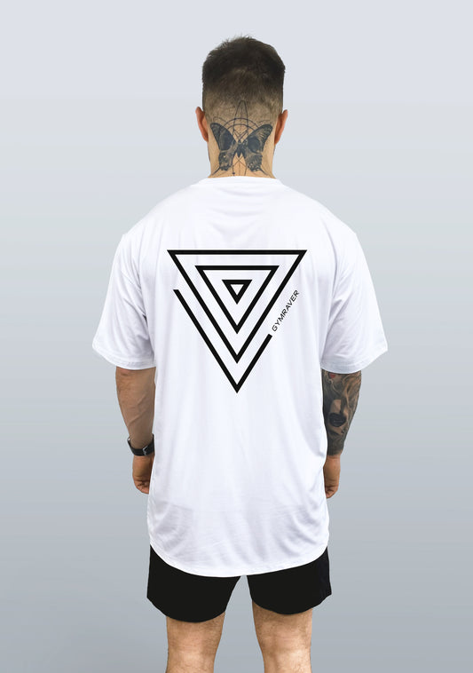 TRYNITY Oversized T-Shirt 4.0  ▽ unisex △ | white