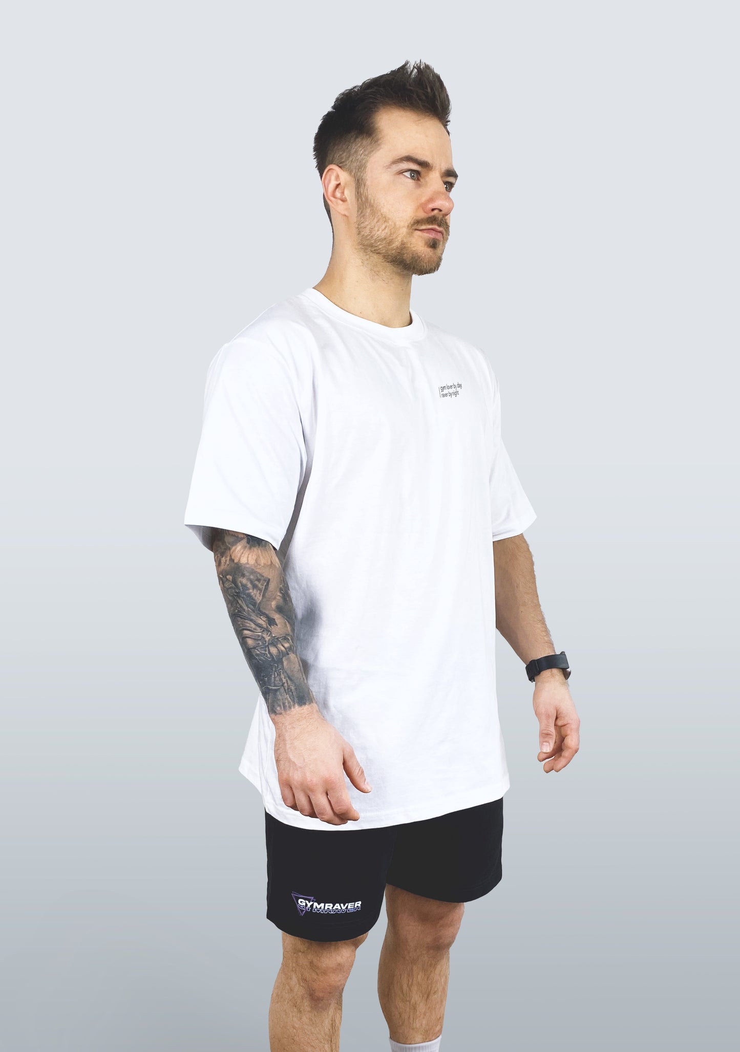 SMILE Oversized T-Shirt 4.0  ▽ unisex △ | white